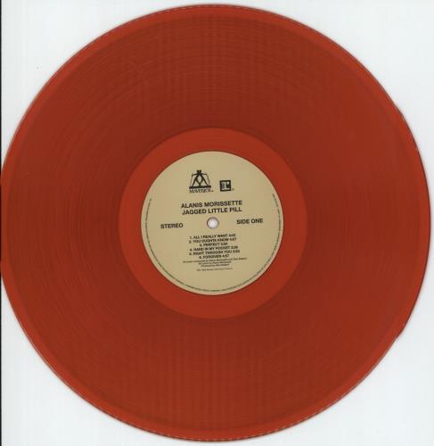 Alanis Morissette Jagged Little Pill - Red Vinyl - VG vinyl LP album (LP record) UK ANSLPJA880329