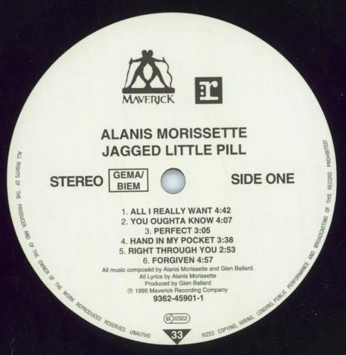 Alanis Morissette Jagged Little Pill - shrink vinyl LP album (LP record) German ANSLPJA801314