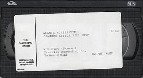 Alanis Morissette Jagged Little Pill Live E.P.K. - N.T.S.C. video (VHS or PAL or NTSC) US ANSVIJA92485