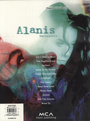 Alanis Morissette Jagged Little Pill Songbook book UK ANSBKJA877361