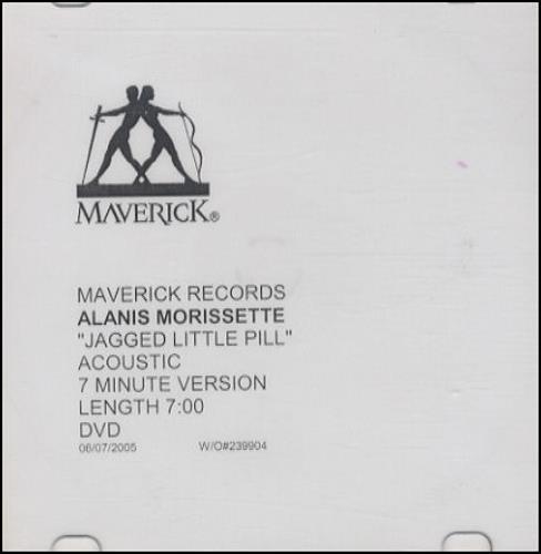 Alanis Morissette Jagged Little Pill promo DVD-R US ANSDRJA442554