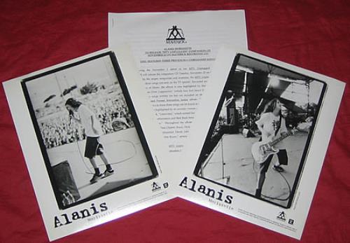 Alanis Morissette Mtv Unplugged media press pack US ANSPPMT148594