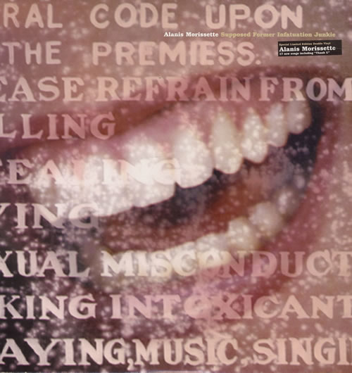 Alanis Morissette Supposed Former Infatuation Junkie 2-LP vinyl record set (Double LP Album) US ANS2LSU125007