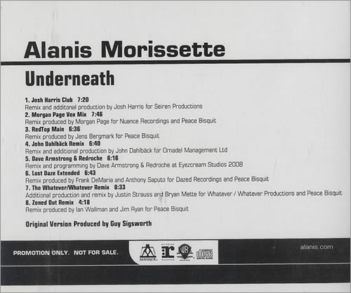 Alanis Morissette Underneath CD single (CD5 / 5") US ANSC5UN444076