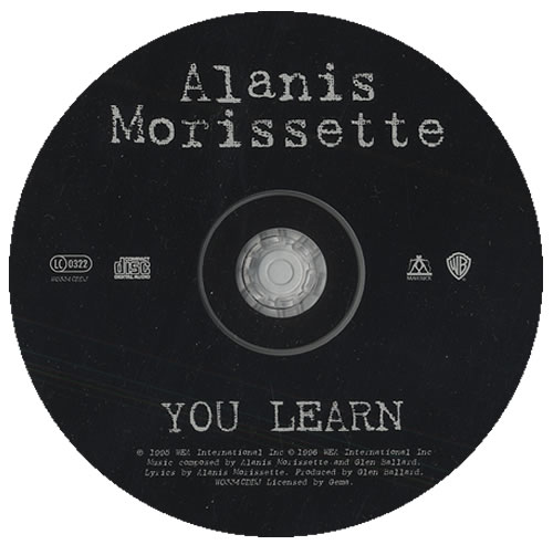 Alanis Morissette You Learn CD single (CD5 / 5") UK ANSC5YO59561