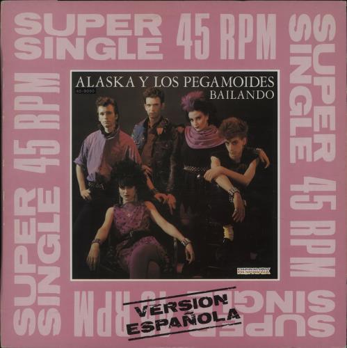 Alaska Y Los Pegamoides Bailando 12" vinyl single (12 inch record / Maxi-single) Spanish AYM12BA677217