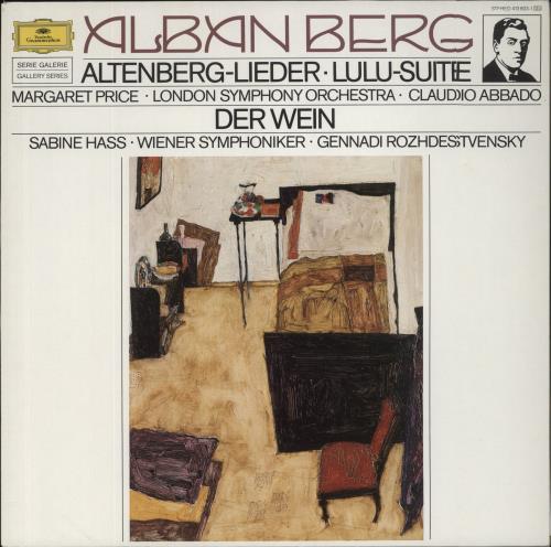 Alban Berg ltenberg-Lieder / Lulu-Suite / Der Wein vinyl LP album (LP record) German A5ZLPLT859740