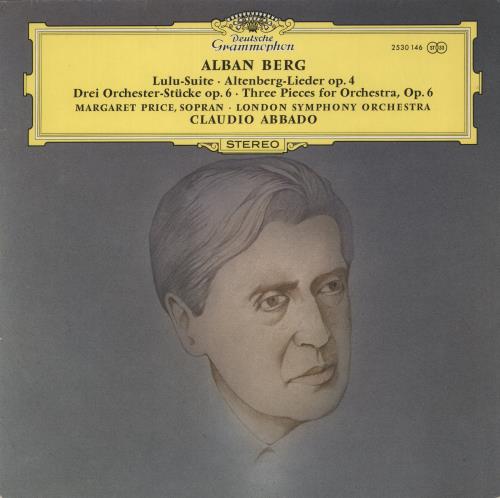 Alban Berg Symphonic Pieces From The Opera "Lulu" vinyl LP album (LP record) German A5ZLPSY690836