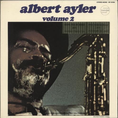 Albert Ayler Nuits De La Fondation Maeght Volume 2 vinyl LP album (LP record) French AYLLPAL577456