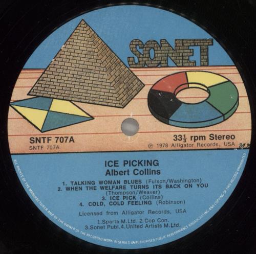 Albert Collins Ice Pickin' vinyl LP album (LP record) UK ACZLPIC528323