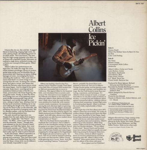 Albert Collins Ice Pickin' vinyl LP album (LP record) UK ACZLPIC528323