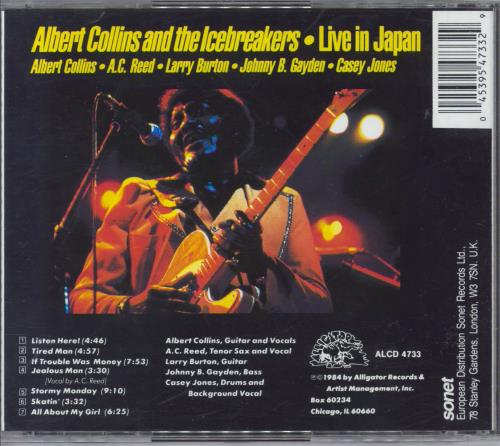 Albert Collins Live In Japan CD album (CDLP) US ACZCDLI699896