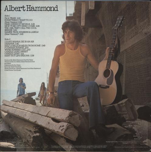 Albert Hammond Albert Hammond vinyl LP album (LP record) UK ALHLPAL416348
