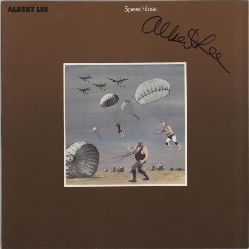 Albert Lee Speechless - Autographed vinyl LP album (LP record) US AL-LPSP765418
