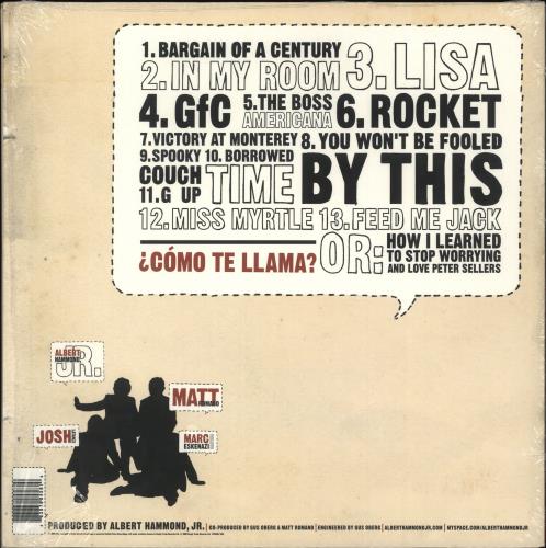 Albert Hammond Jr Como Te Llama Red Vinyl Uk 2 Lp Vinyl Record