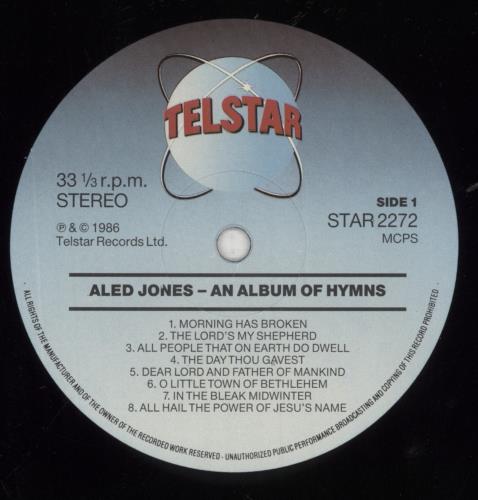 Aled Jones An Album Of Hymns vinyl LP album (LP record) UK ALJLPAN564283
