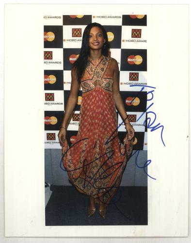 Alesha Dixon Autographed Photograph photograph UK AEIPHAU733507