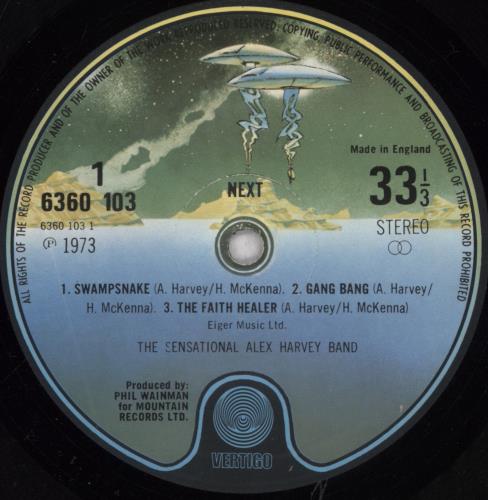 Alex Harvey (UK) Next - 2nd - EX vinyl LP album (LP record) UK AXHLPNE848475