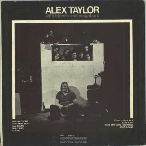 Alex Taylor With Friends And Neighbours vinyl LP album (LP record) UK 0LHLPWI774387