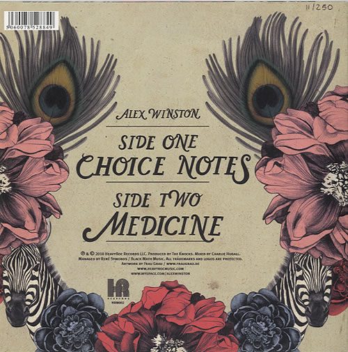 Alex Winston Choice Notes 7" vinyl single (7 inch record / 45) US F8S07CH629412
