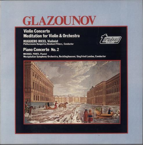 Alexander Konstantinovich Glazunov Glazunov: Violin Concerto / Meditation For Violin And Orchestra / Piano Concerto No. 2 vinyl LP album (LP record) UK GGVLPGL879479