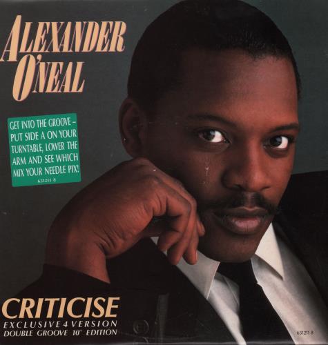 Alexander O'Neal Criticise 10" vinyl single (10 inch record) UK ALO10CR236654