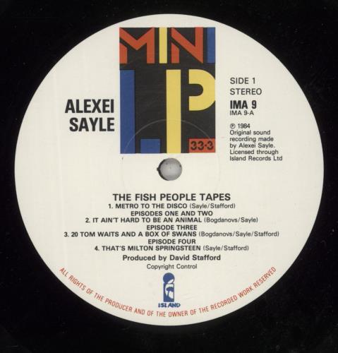 Alexei Sayle The Fish People Tapes vinyl LP album (LP record) UK ALELPTH242299