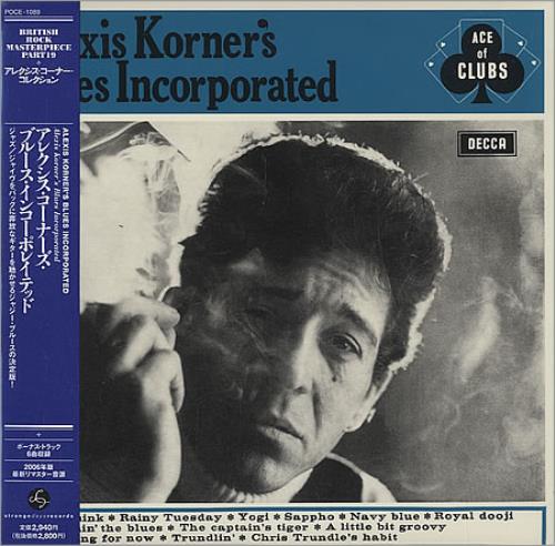 Alexis Korner Alexis Korner's Blues Incorporated CD album (CDLP) Japanese AXKCDAL396090