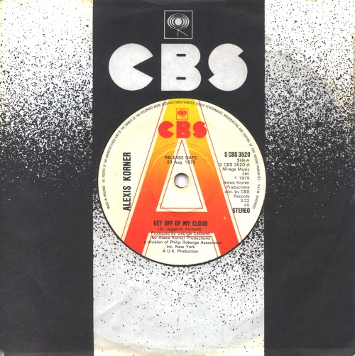Alexis Korner Get Off Of My Cloud 7" vinyl single (7 inch record / 45) UK AXK07GE617088