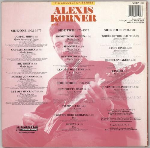 Alexis Korner The Collector Series 1972-1983 2-LP vinyl record set (Double LP Album) UK AXK2LTH727941