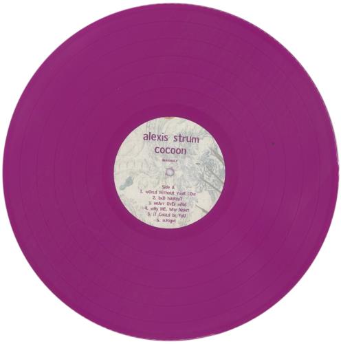 Alexis Strum Cocoon - Purple Vinyl + Autographed Sleeve vinyl LP album (LP record) UK AEXLPCO856697