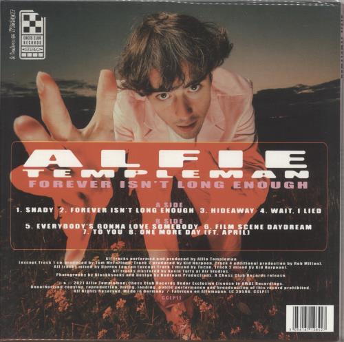 Alfie Templeman Forever Isn�t Long Enough - Autographed + Autographed Print vinyl LP album (LP record) UK 5L2LPFO881421