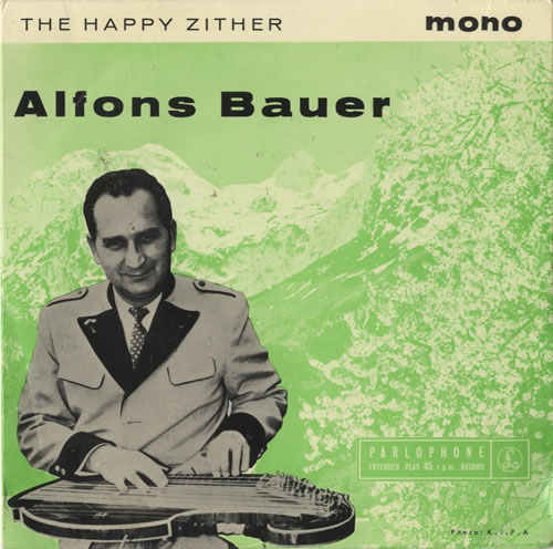 Alfons Bauer The Happy Zither EP 7" vinyl single (7 inch record / 45) UK 7AB07TH482827