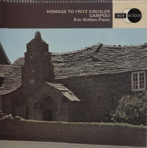 Alfredo Campoli Homage To Fritz Kreisler vinyl LP album (LP record) UK IYKLPHO660153