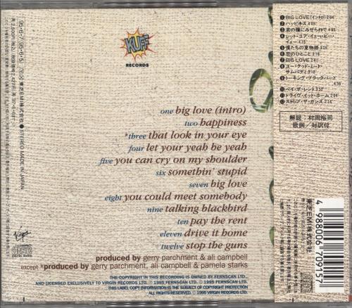 Ali Campbell Big Love CD album (CDLP) Japanese ALICDBI824934