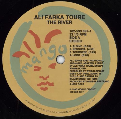 Ali Farka Toure The River-open shrink vinyl LP album (LP record) US FT4LPTH790878
