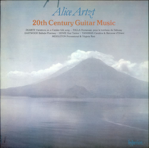 Alice Artzt 20th Century Guitar Music vinyl LP album (LP record) UK A3KLPTH536780