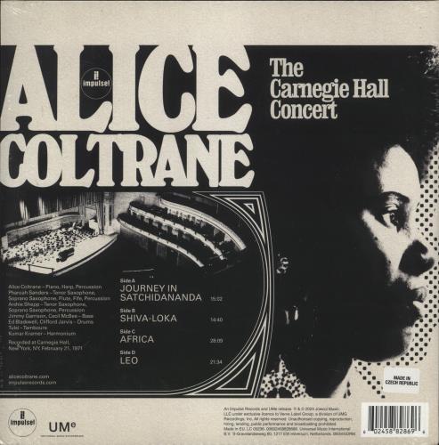 Alice Coltrane The Carnegie Hall Concert - Sealed 2-LP vinyl record set (Double LP Album) US 2AC2LTH876099