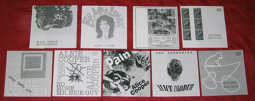 Alice Cooper Collection Of 9 Flexi Disc Singles 7" vinyl single (7 inch record / 45) Russian COO07CO390988