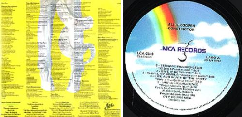 Alice Cooper Constrictor vinyl LP album (LP record) Mexican COOLPCO274018