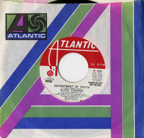 Alice Cooper Department Of Youth 7" vinyl single (7 inch record / 45) US COO07DE448599