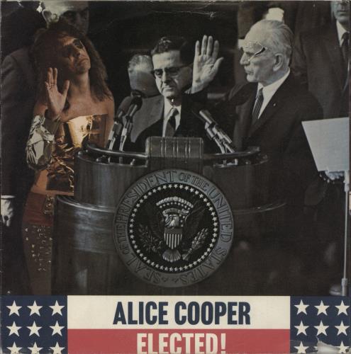 Alice Cooper Elected + Sleeve 7" vinyl single (7 inch record / 45) UK COO07EL738435
