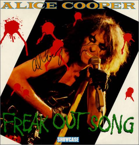Alice Cooper Freak Out Song - Autographed vinyl LP album (LP record) US COOLPFR366155