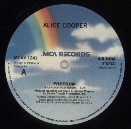 Alice Cooper Freedom + PVC Outer 12" vinyl single (12 inch record / Maxi-single) UK COO12FR00572