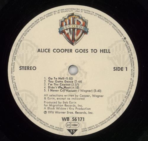 Alice Cooper Goes To Hell vinyl LP album (LP record) UK COOLPGO637291