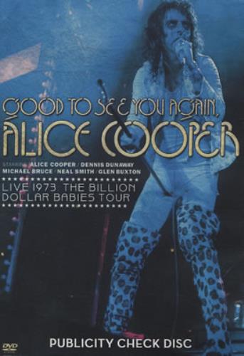Alice Cooper Good To See You Again - Live 1973: Billion Dollar DVD US COODDGO362851