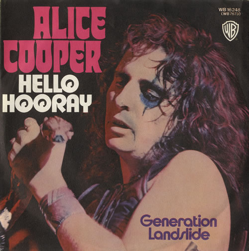 Alice Cooper Hello Hooray 7" vinyl single (7 inch record / 45) German COO07HE549891