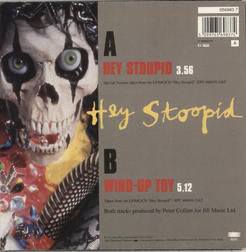 Alice Cooper Hey Stoopid 7" vinyl single (7 inch record / 45) Dutch COO07HE160504