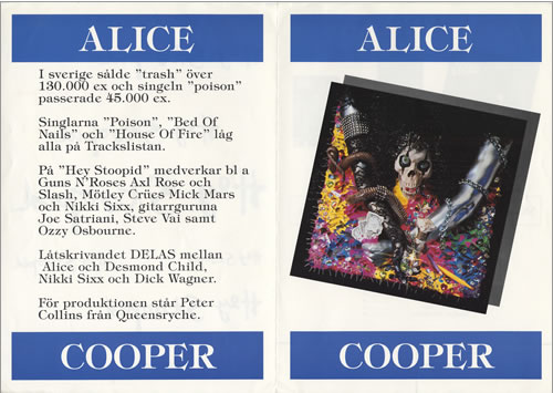 Alice Cooper Hey Stoopid handbill German COOHBHE401709