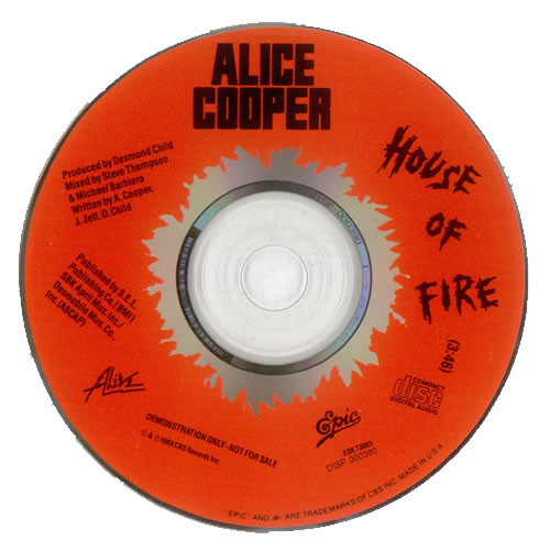 Alice Cooper House Of Fire CD single (CD5 / 5") US COOC5HO01112